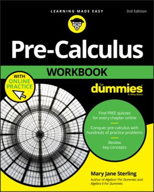 Pre-Calculus Workbook For Dummies Paperback Mary Jane Sterling