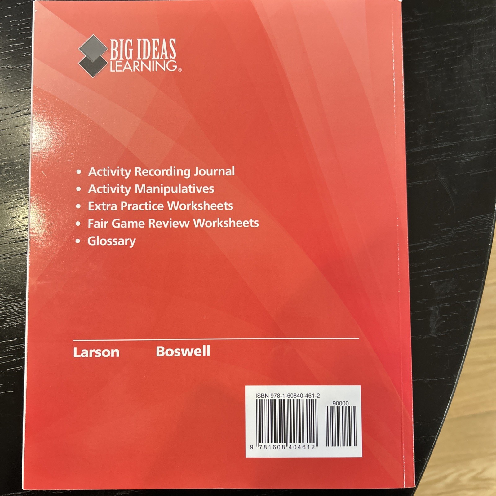 Big Ideas Learning Record and Practice Journal for A Course 2 – 7th Grade NEW