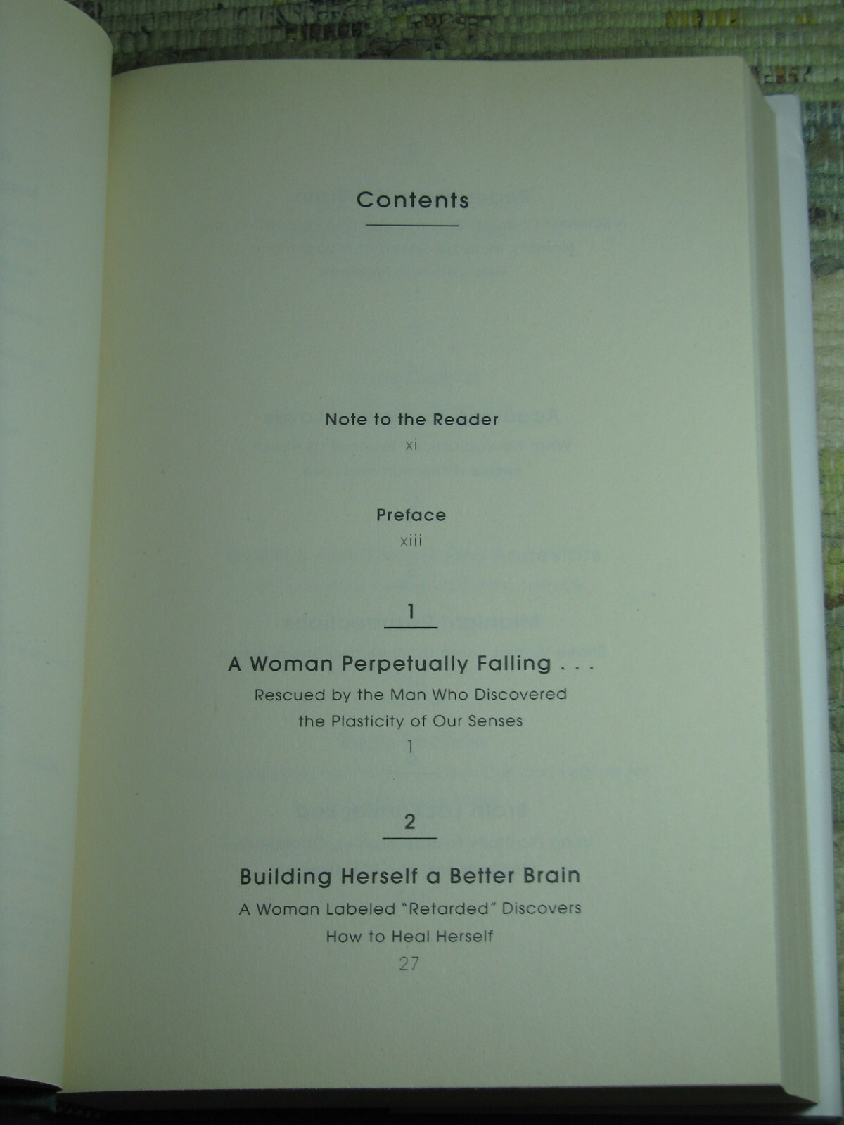 THE BRAIN THAT CHANGES ITSELF by Norman Doidge 2007 Hardcover
