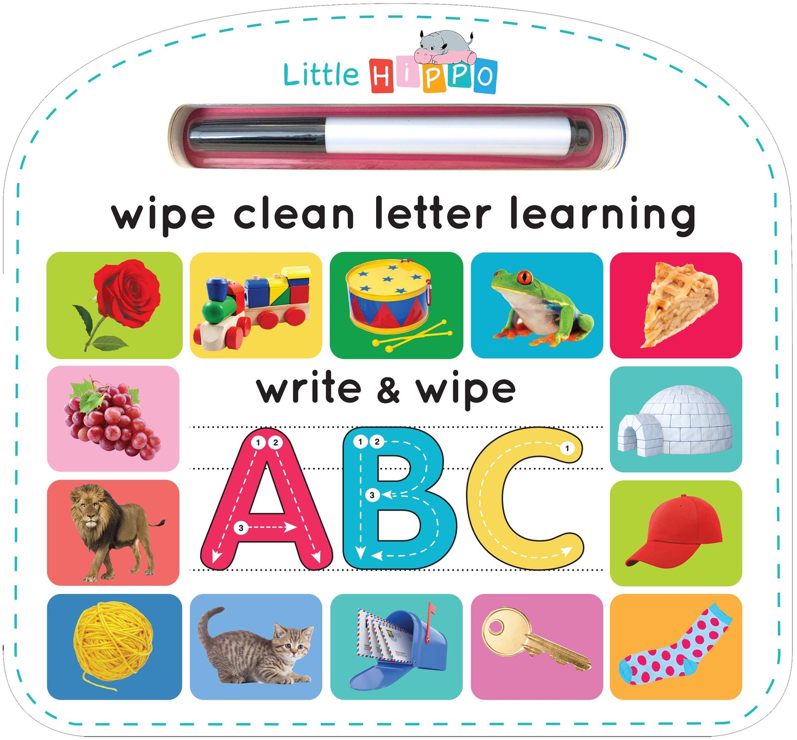 Write & Wipe ABC – Children’s Novelty Learning Board Book – Wipe Clean – Alp…