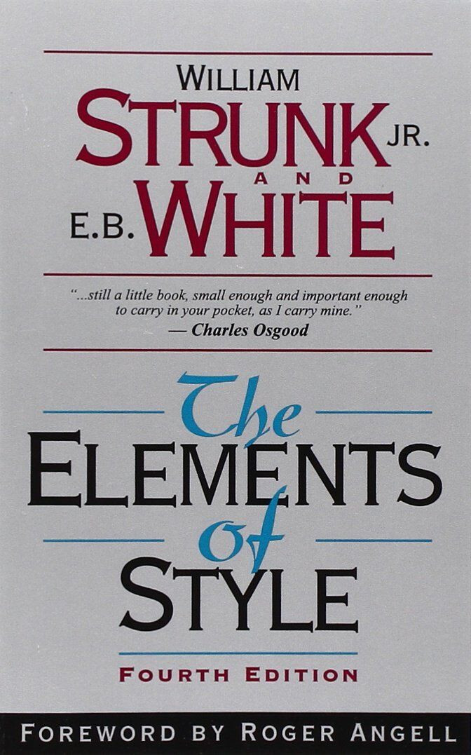 The Elements of Style by Strunk & White 4th Edition NEW