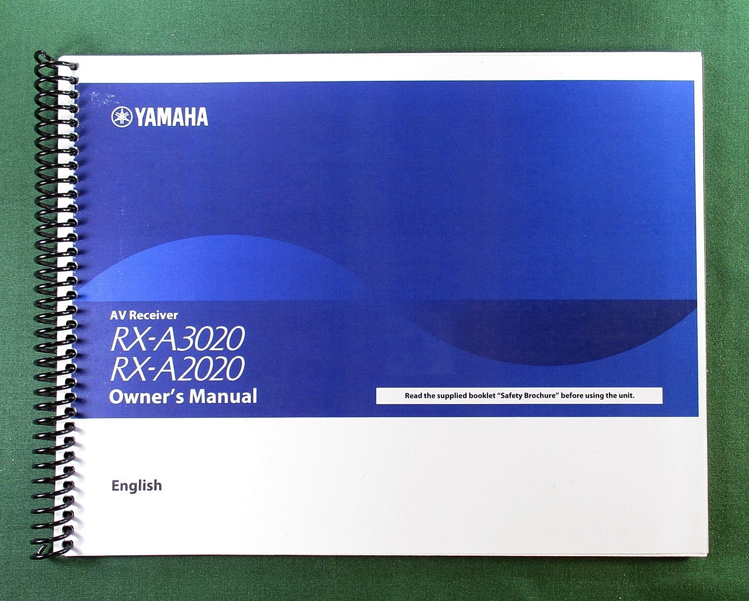 Yamaha RX-A3020 Instruction Manual: Full Color 196 Pages & Protective Covers!