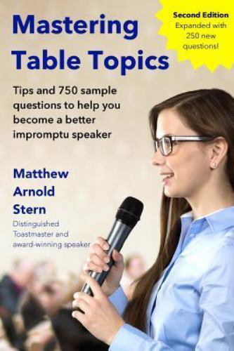 Mastering Table Topics by Matthew Arnold Stern (2015, Trade Paperback)
