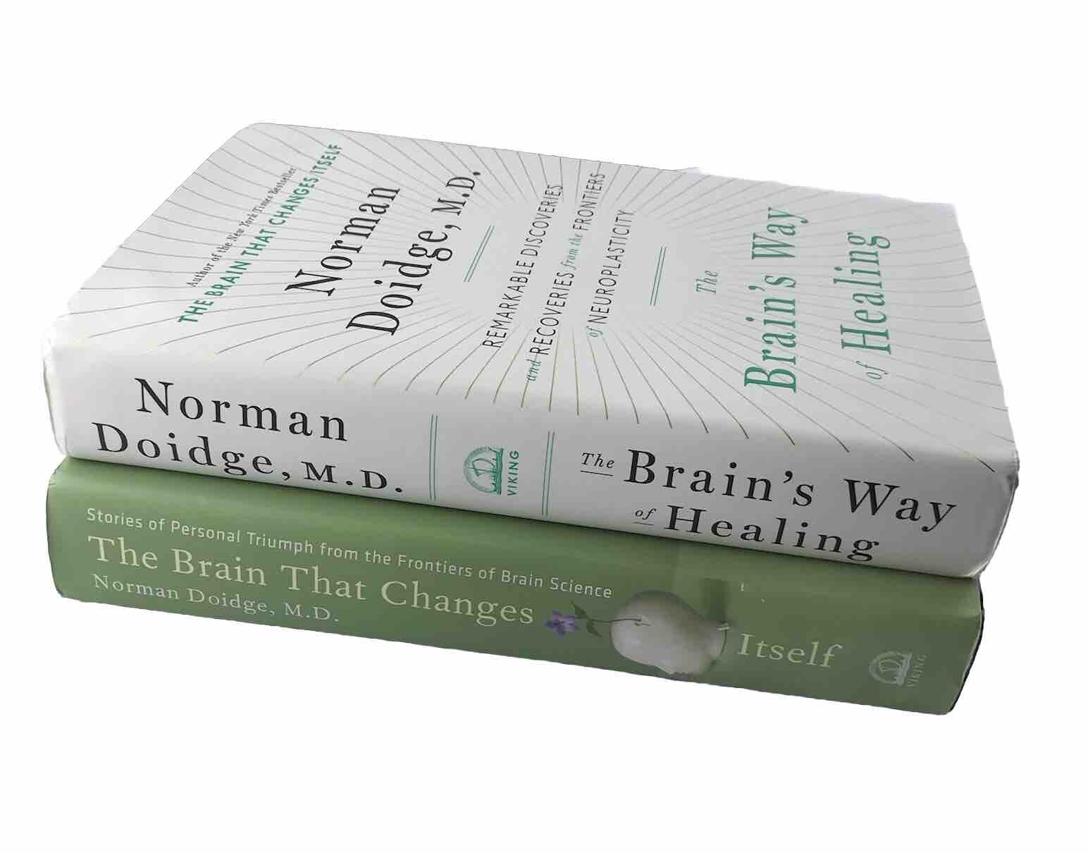 2x Norman Doidge, M. D. Book Bundle (Hardcovers) The Brain That Changes Itself