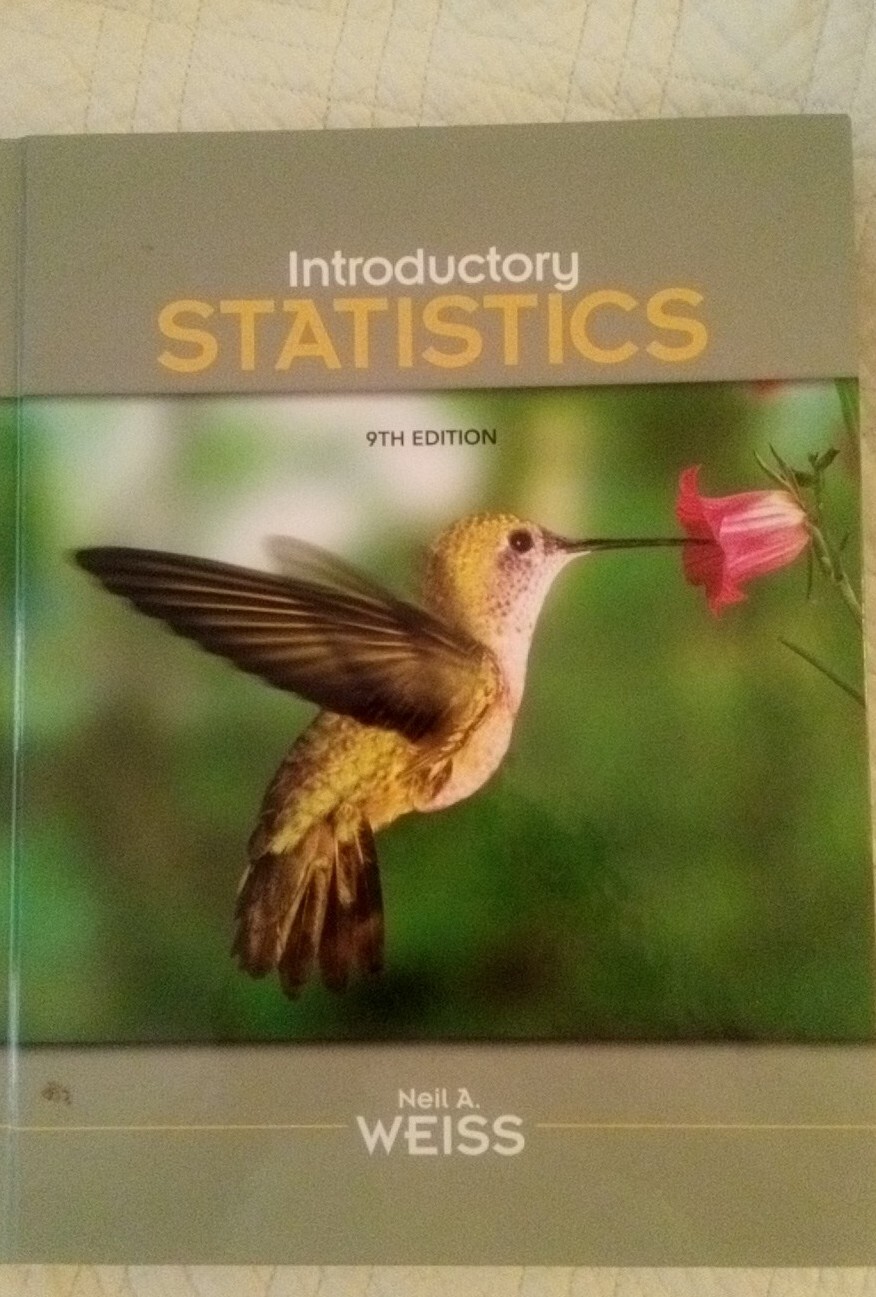 Introductory Statistics, Neil A. Weiss, Good Book New With Disc