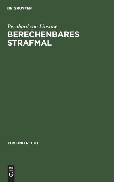 Linstow – Berechenbares Strafmal – New hardback or cased book – X555z
