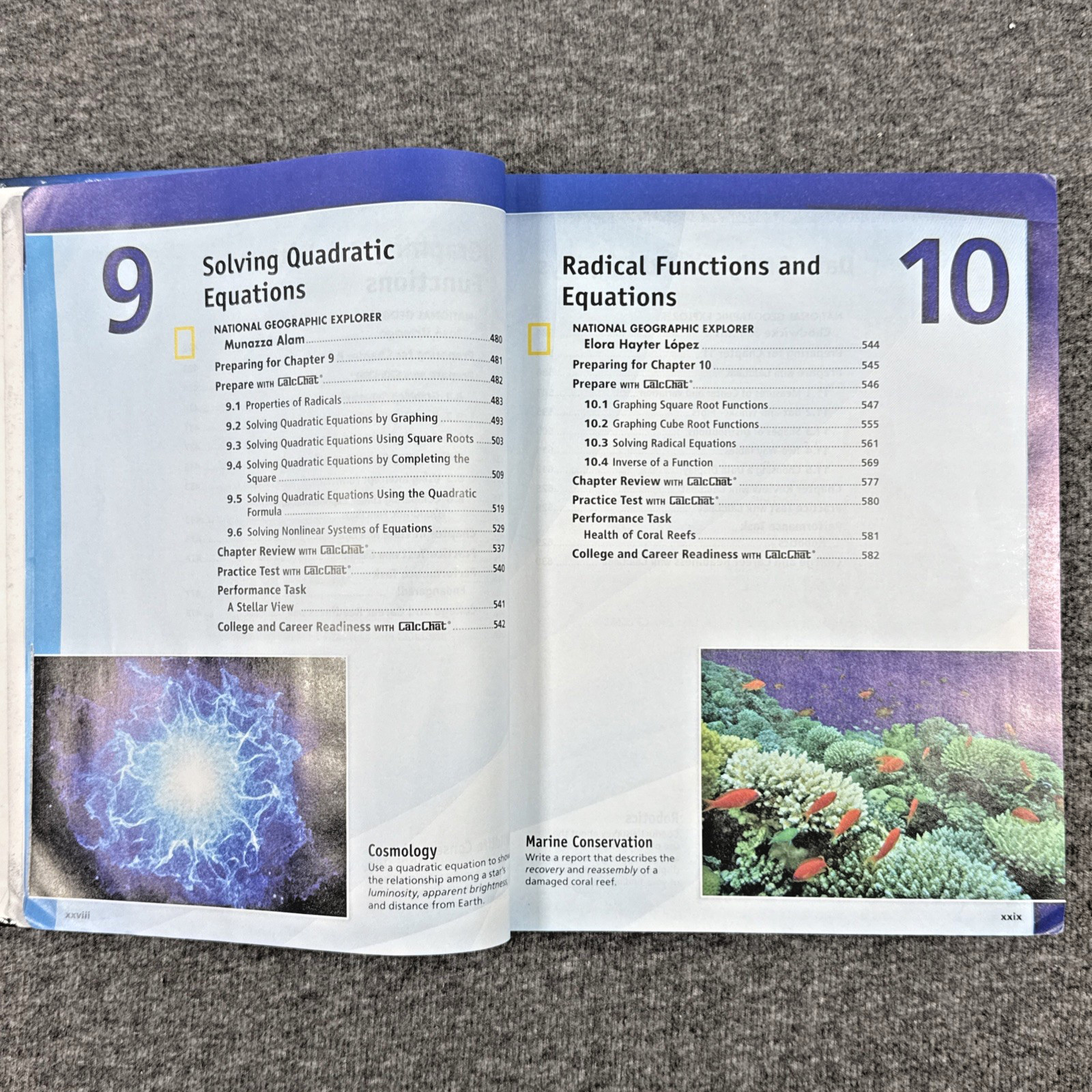 Big Ideas Algebra 1 with CalcChat CalcView Textbook, Practice Workbook Test Prep