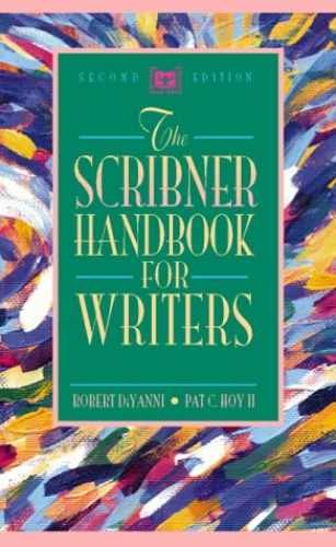 Scribner Handbook for Writers, The – Hardcover, by Robert DiYanni – Very Good