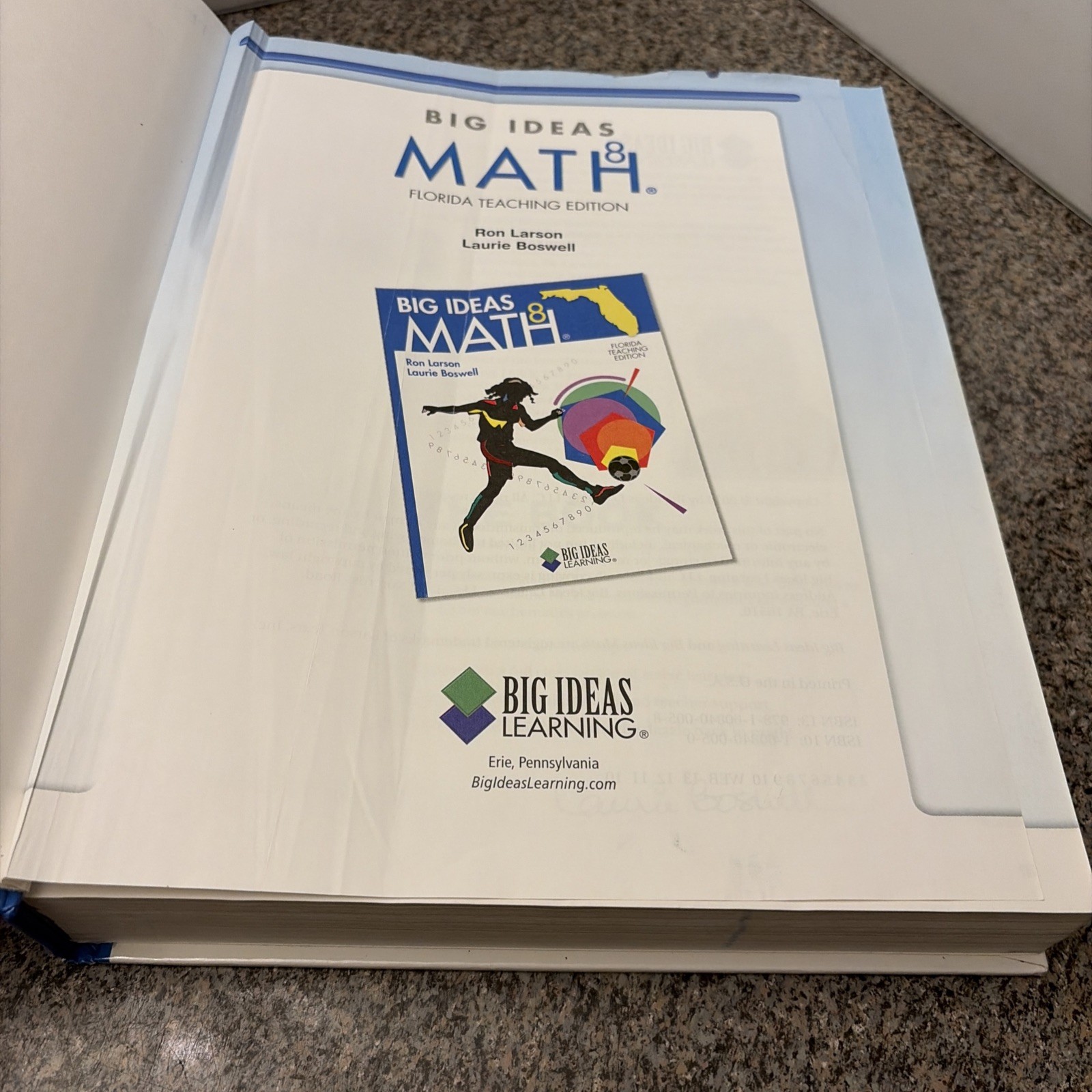 Big Ideas Math 8, Florida Teaching Ed., Practice Journal, & 2 CD-ROMs, by Larson