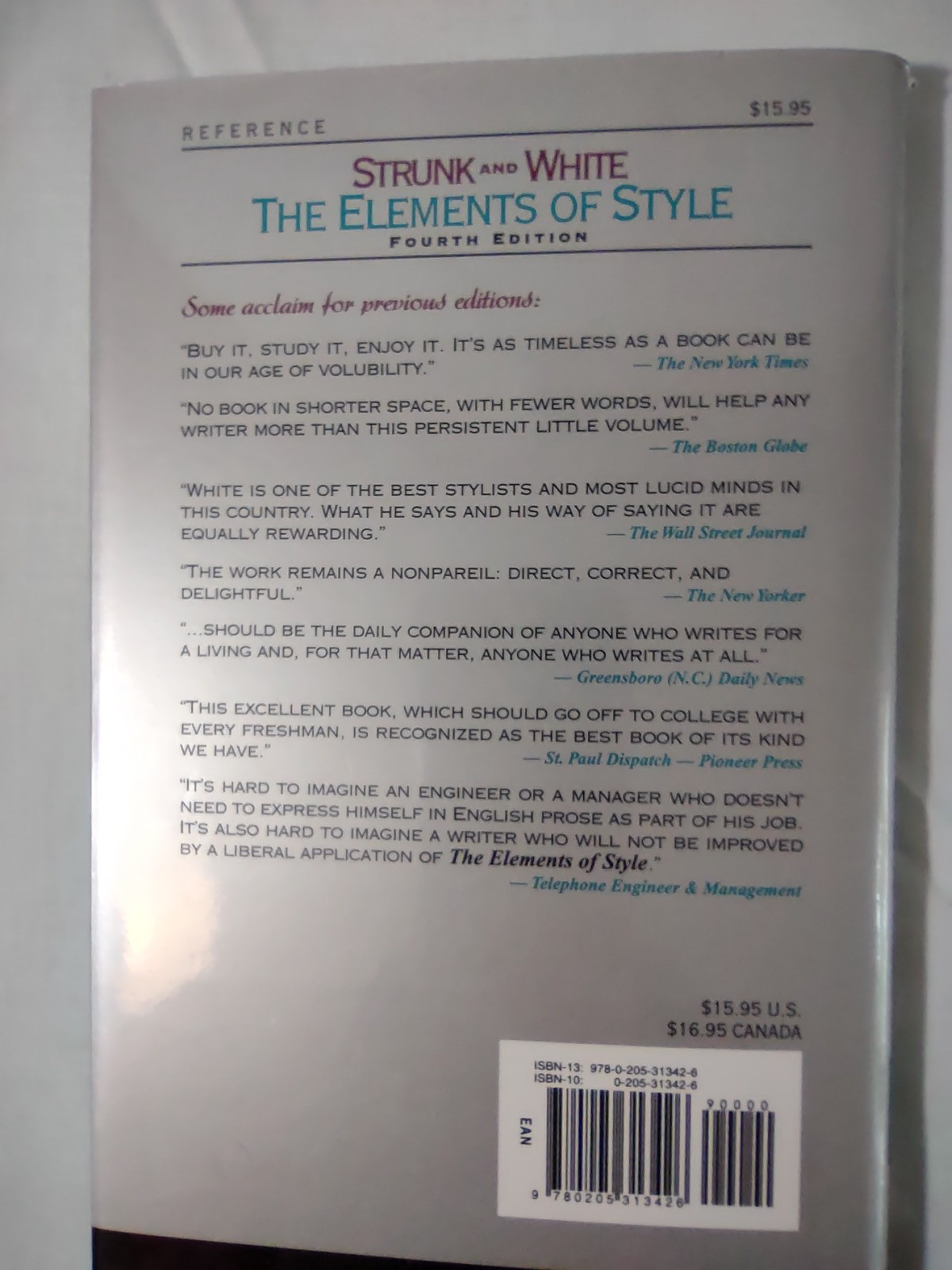 The Elements of Style, Fourth Edition