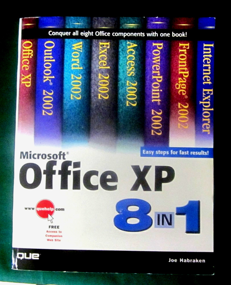 Microsoft Office Xp 8-In-1. Joe Habraken. 2001. Excellent pre-owned condition.