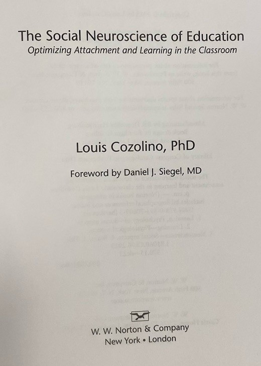 The Social Neuroscience of Education by Louis Cozolino PhD 2013 Hardcover DJ