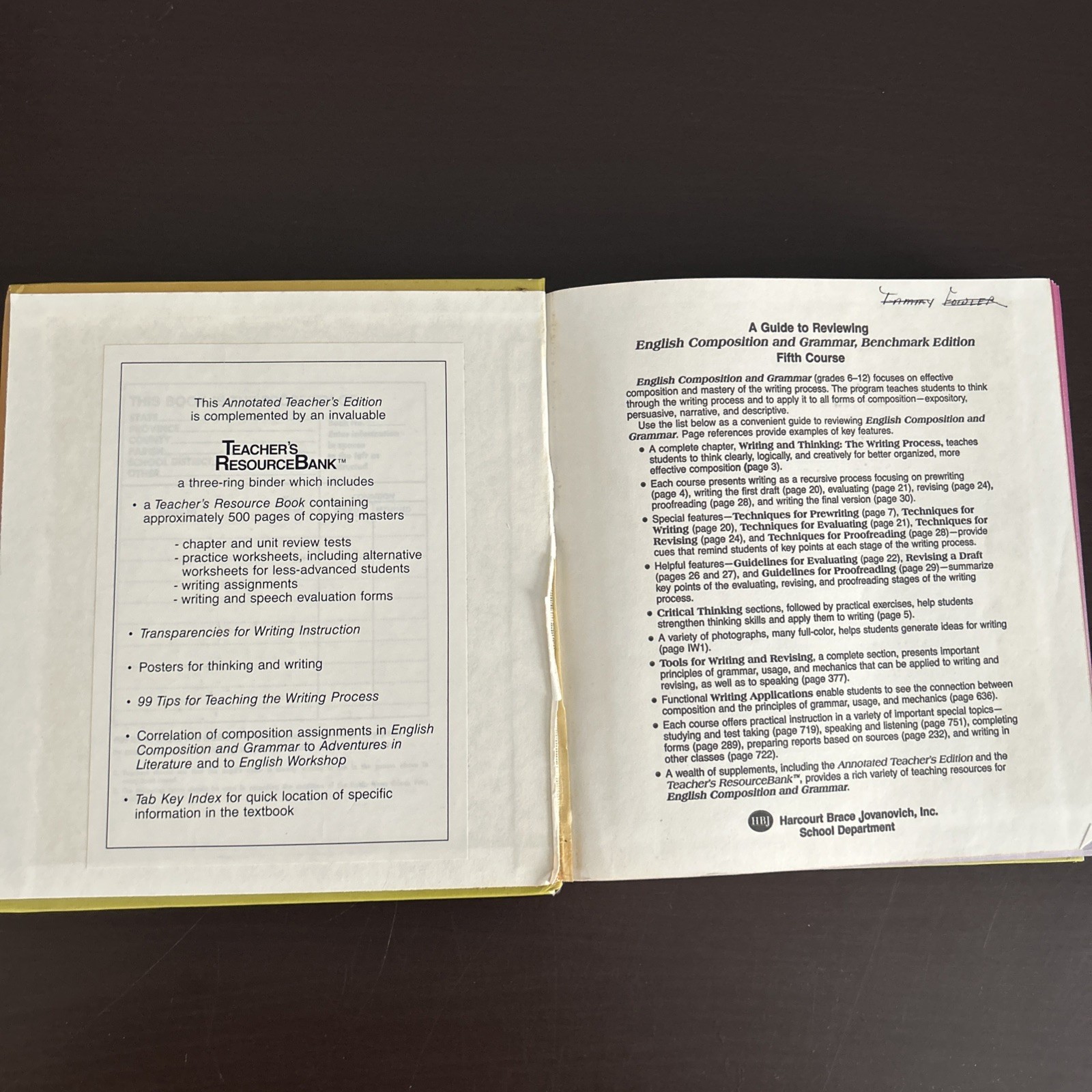 ENGLISH COMPOSITION & GRAMMAR: GRADE 11 ANNOTATED AIE By John E. Warriner