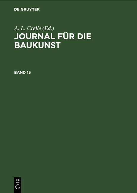 Journal F?R Die Baukunst