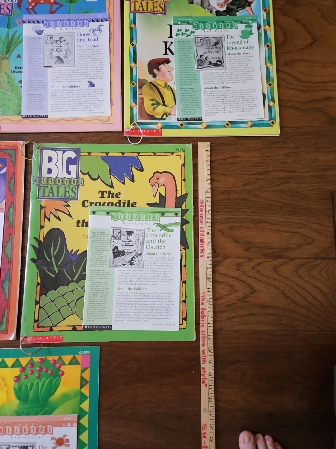 Scholastic Big Multicultural Tales Oversized Books Lot Of 12 W/Teachers Editions