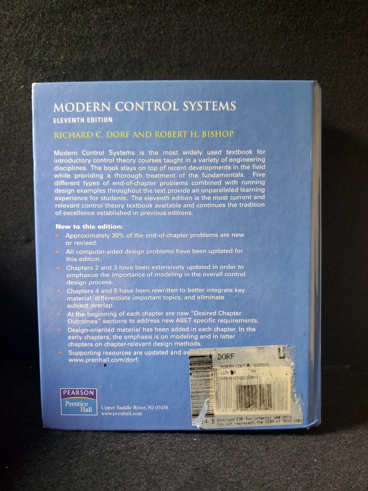 Modern Control Systems — Eleventh Edition by Richard C. Dorf & Robert H. Bishop