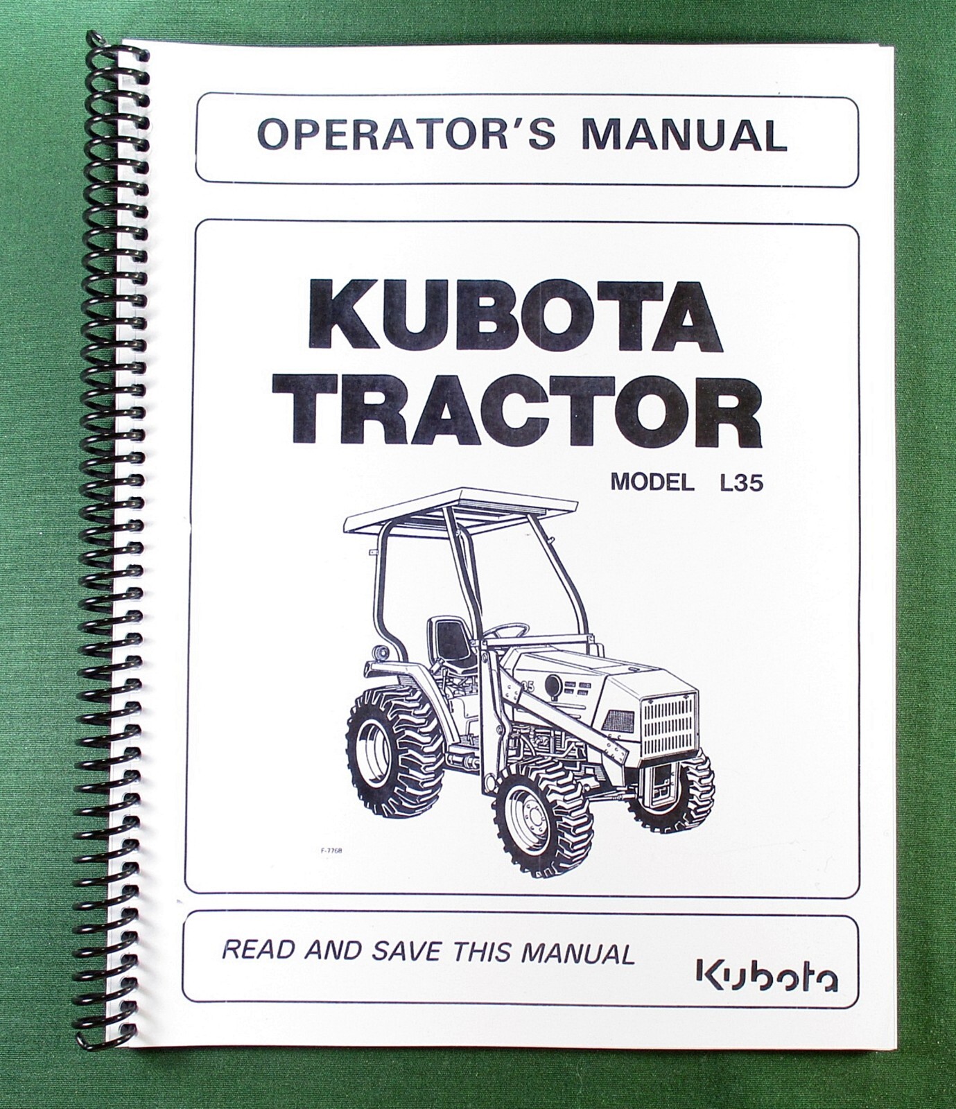 Kubota L35 Operator’s Manual: 65 Pages & Protective Covers!