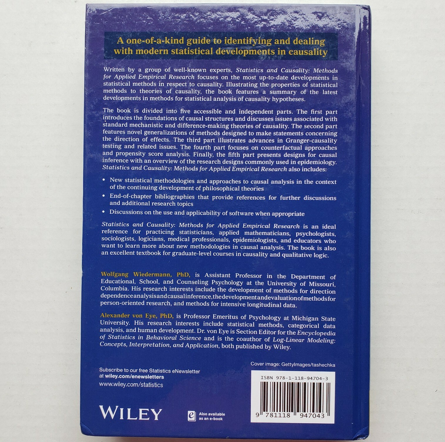 Statistics & Causality Methods for Applied Empirical Research Wiedermann Von Eye