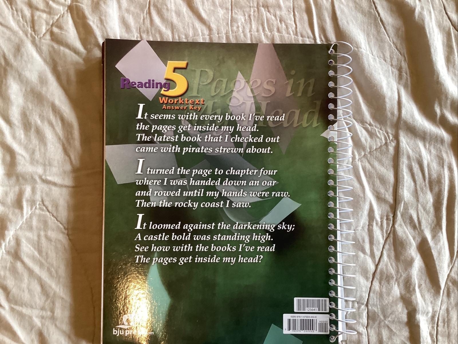 Reading 5 (pages In My Head) Bju Press