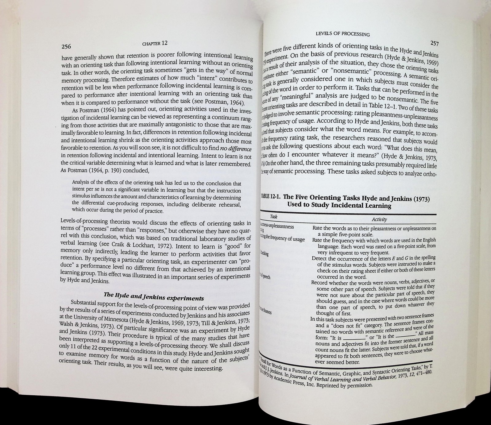 Human Memory An Introduction to Research and Theory Nyberg 1982 Pyschology Text