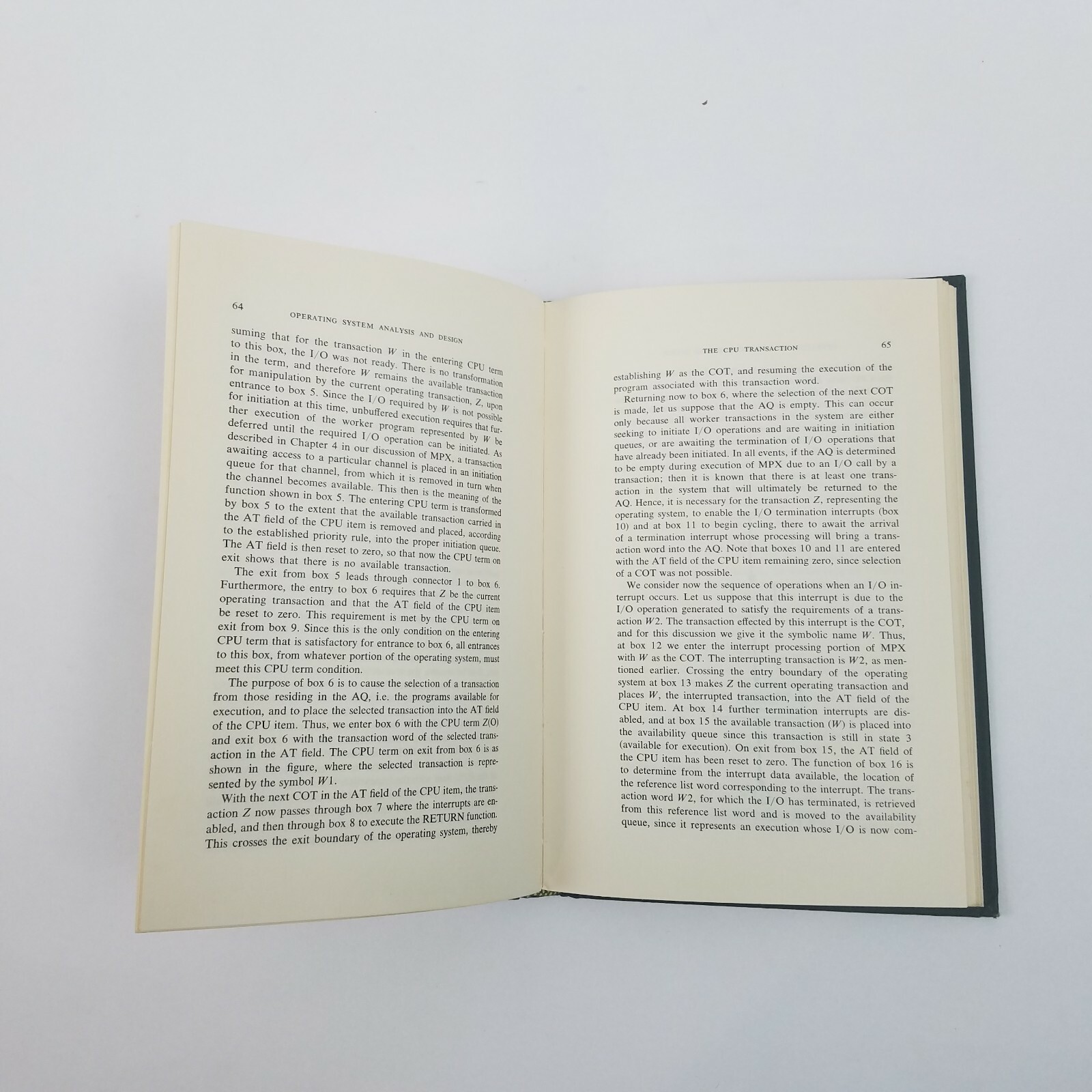 Operating System Analysis and Design by Leo Cohen – Vintage 1970