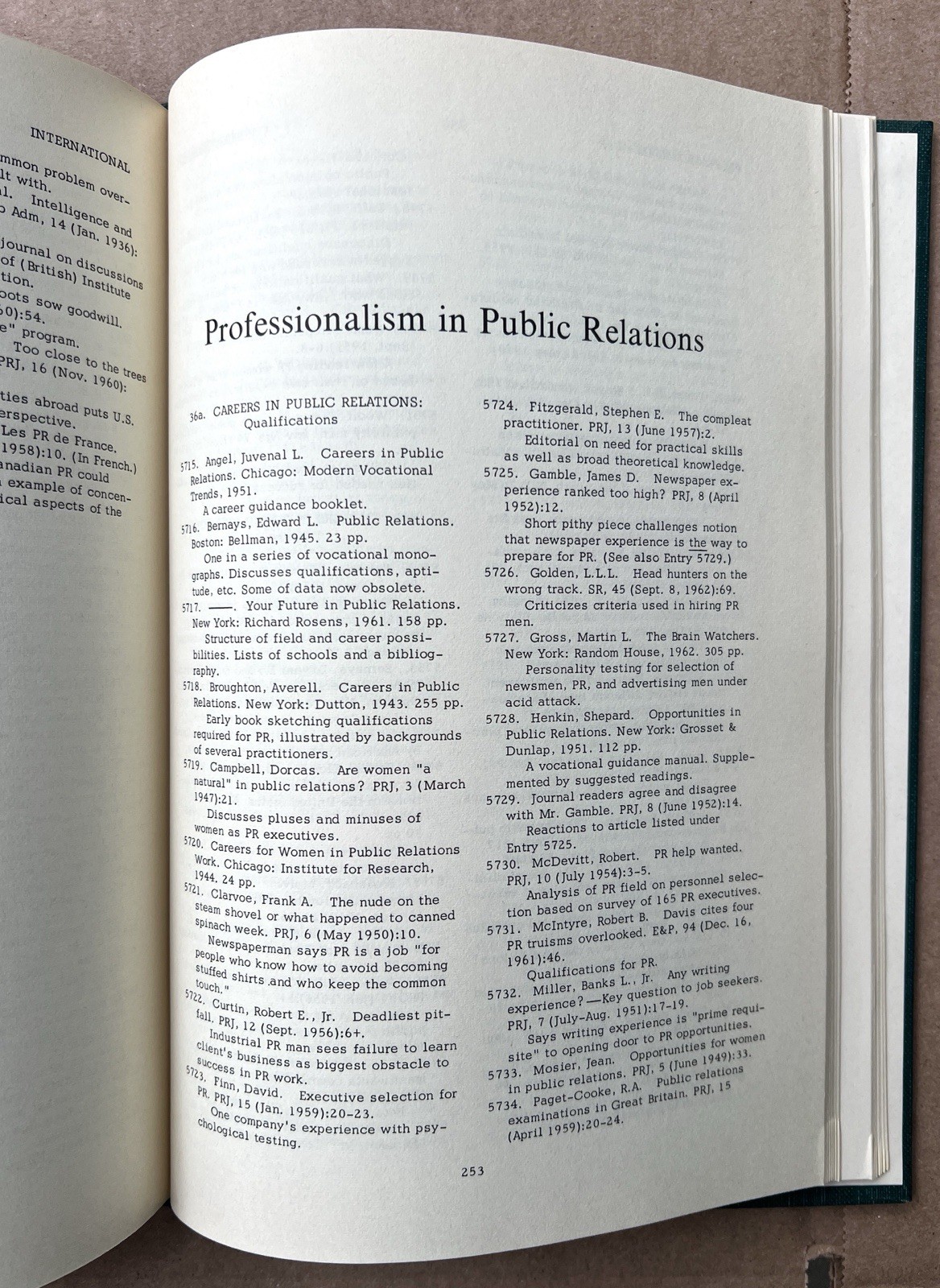 A Public Relations Bibliography 1965 SM Cutlip Journalism History Reference