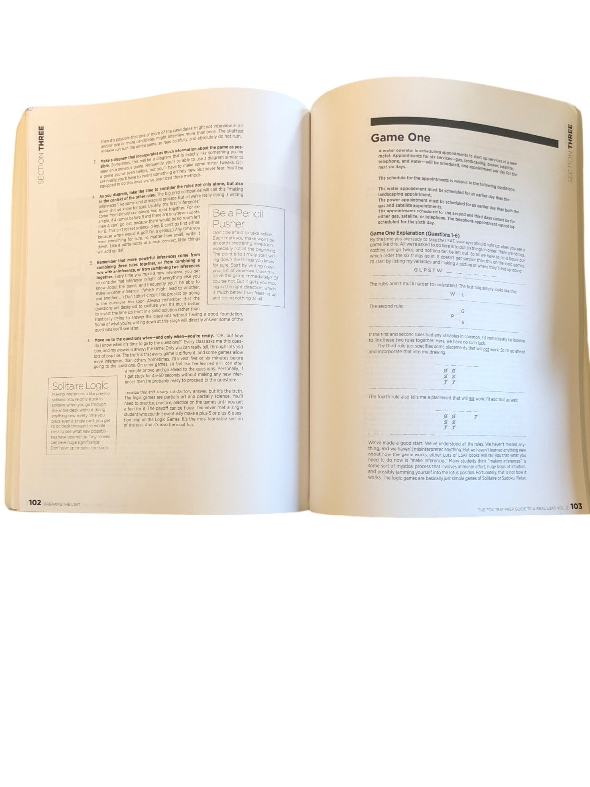 Breaking The LSAT: The Fox Test Prep Guide To A Real LSAT Volume 2 By Nathan Fox