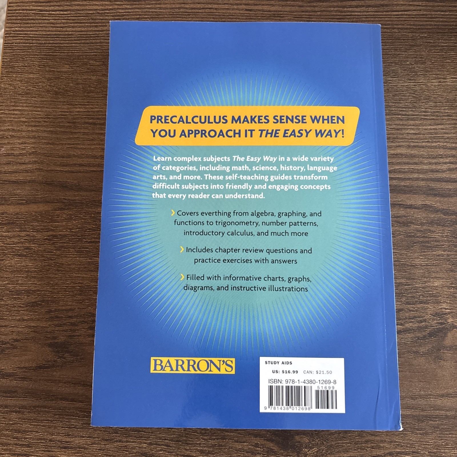 Barron’s Easy Way Ser.: Precalculus: the Easy Way by Lawrence Leff and Christina