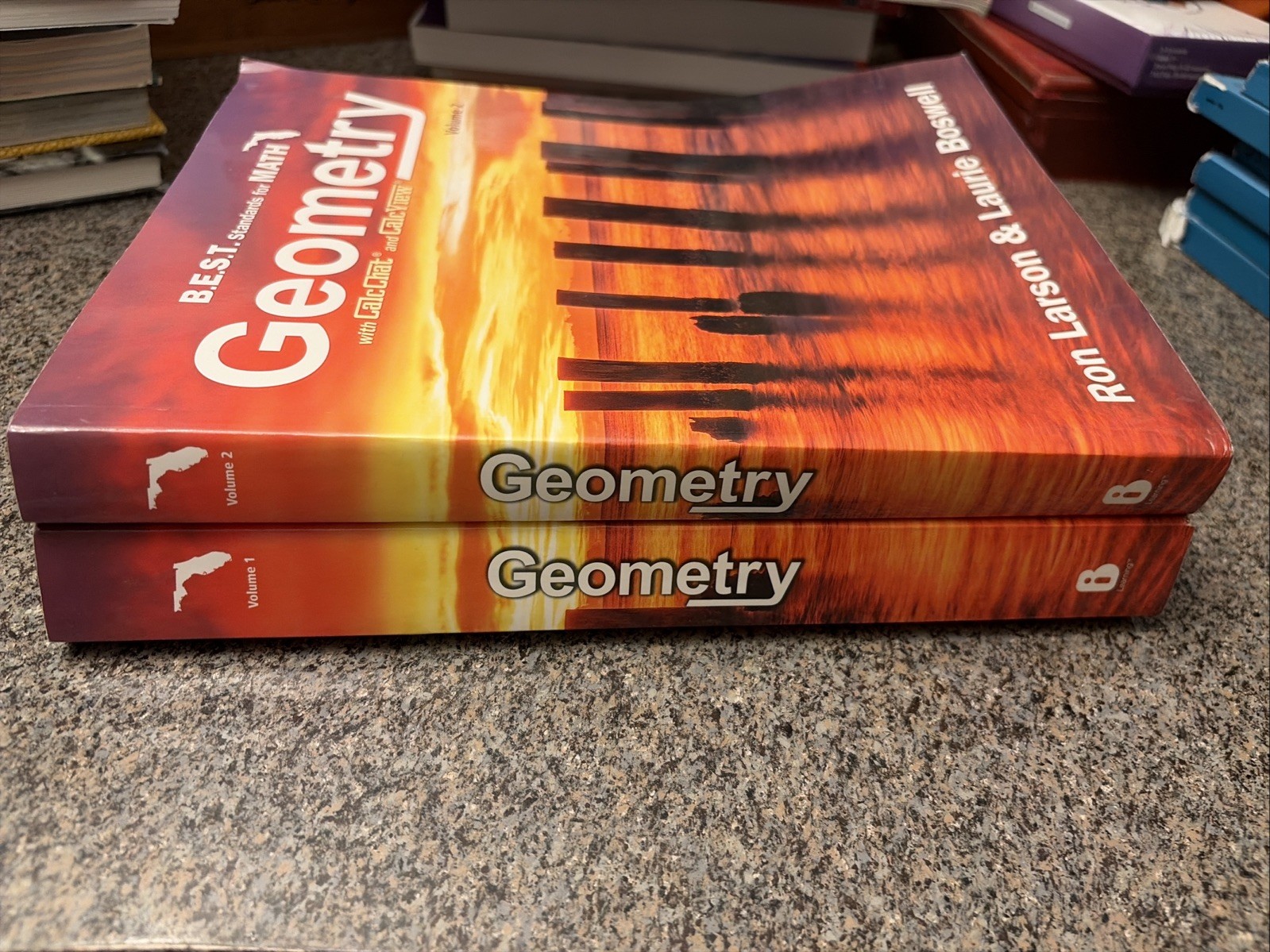 Geometry Vol. 1 & 2 Florida By Larson & Boswell (2023, Tradeback)