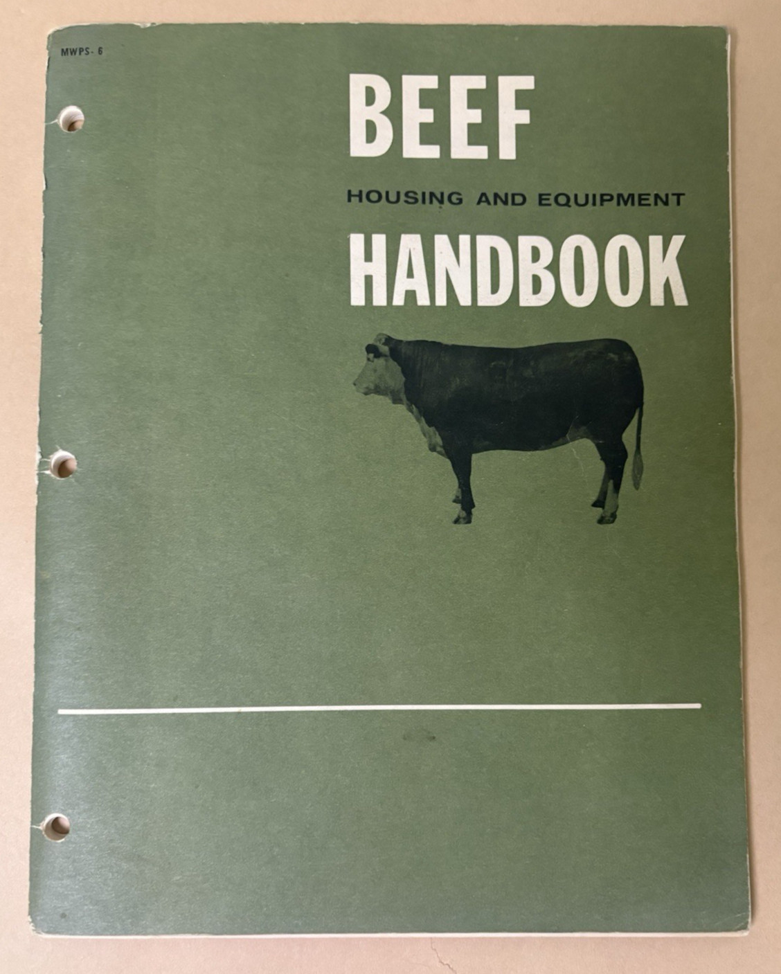 Beef Handbook Housing and Equipment 1972 Feeders Blueprint Corrals Illustrated