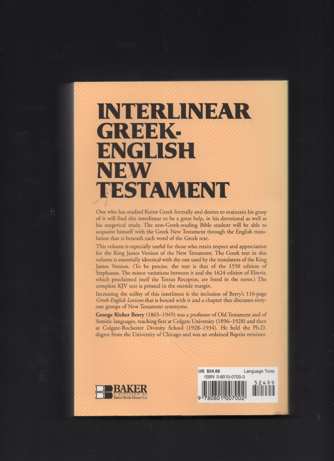 Interlinear Greek-English New Testament by George Ricker Berry