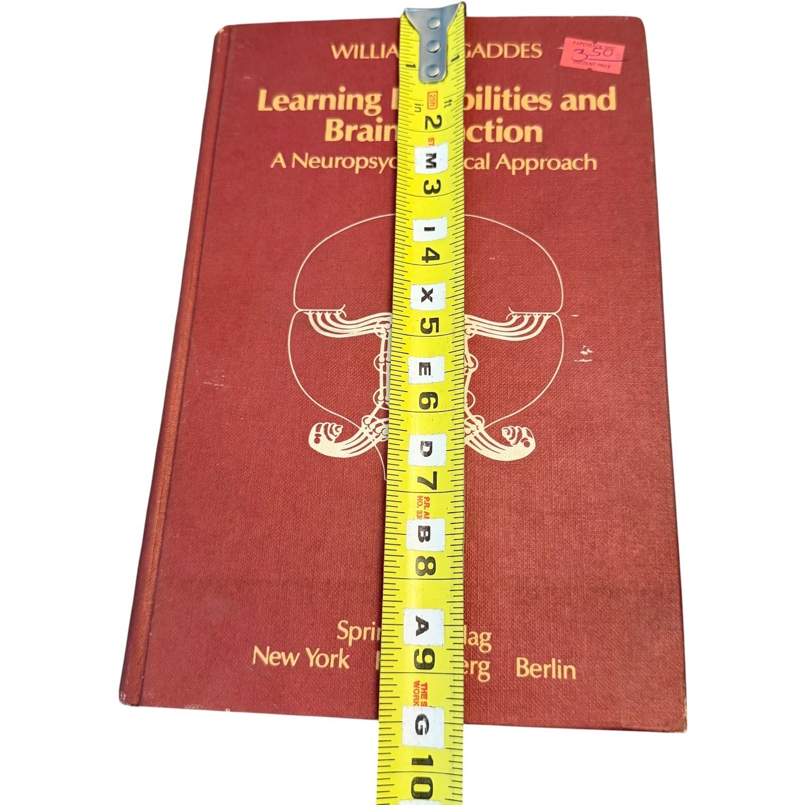 Springer Learning Disabilities and Brain Function Gaddes Hardcover 1980 Vintage