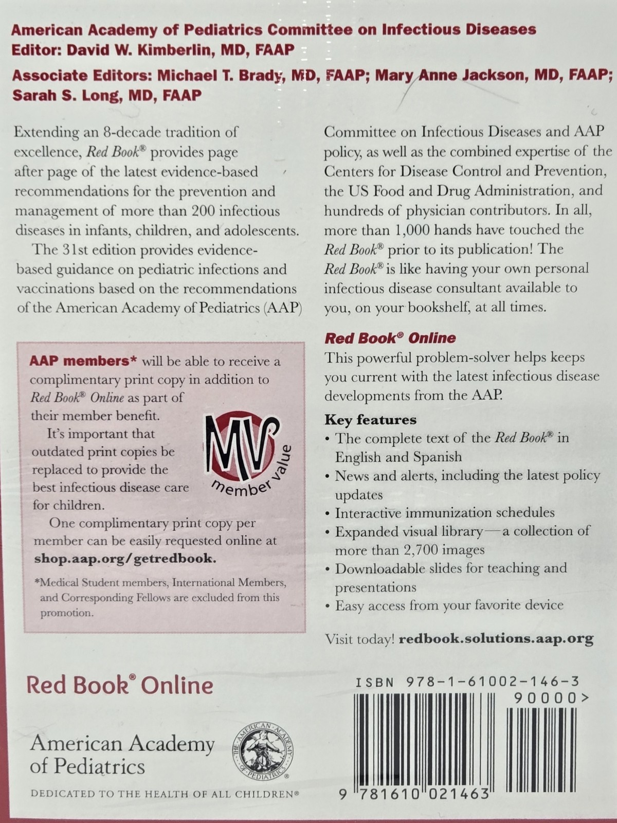 Red Book 2018-2021 Report of the Committee on Infectious Diseases New Sealed