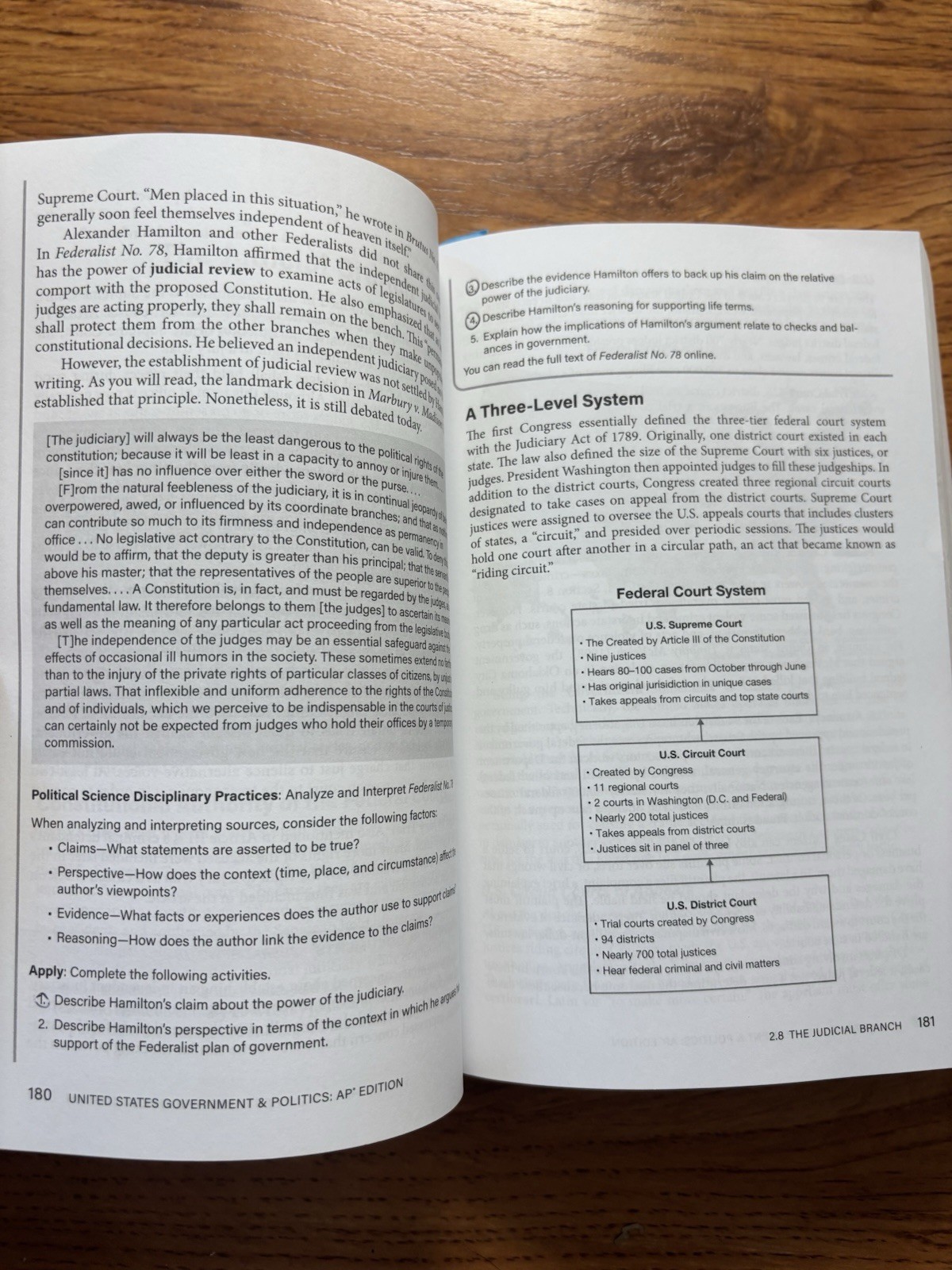 Advanced Placement United States Government & Politics, 3rd Edition G+