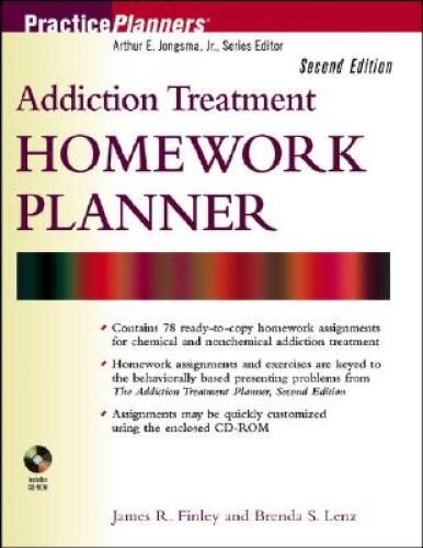 Addiction Treatment Homework Planner (PracticePlanners) – Paperback – GOOD