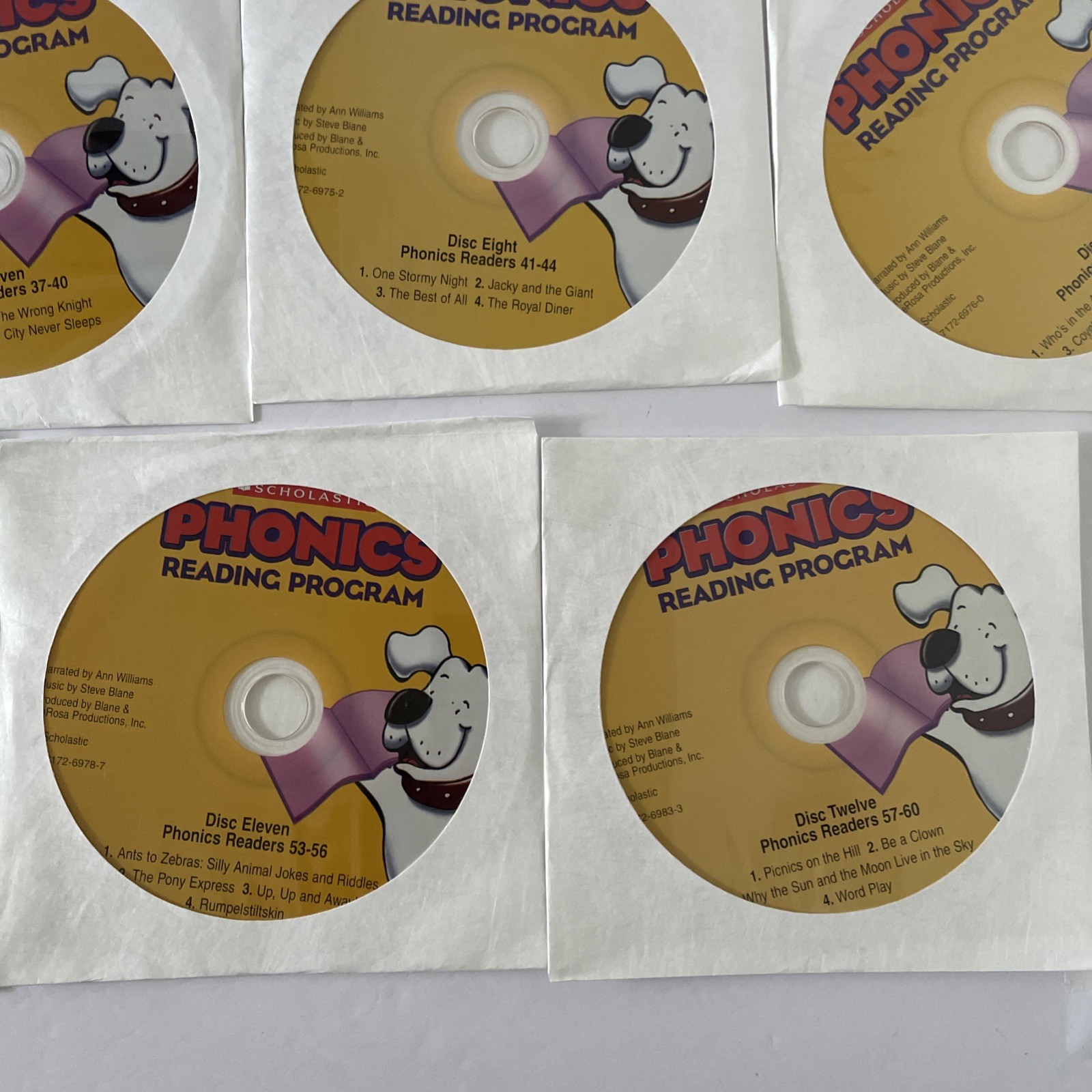Scholastic At-Home Phonics Reading Program Lot of 11 CDs