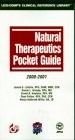 NATURAL THERAPEUTICS POCKET GUIDE, 2000-2001 By James B. Lavalle & Daniel L.
