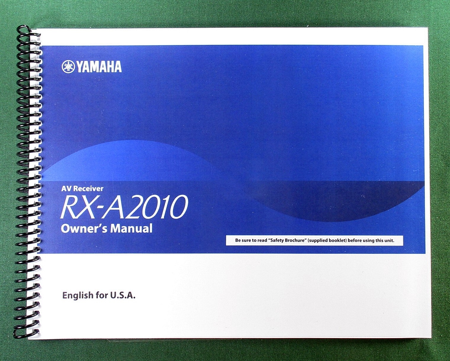 Yamaha RX-A2010 Instruction Manual: Full Color 170 Pages & Protective Covers
