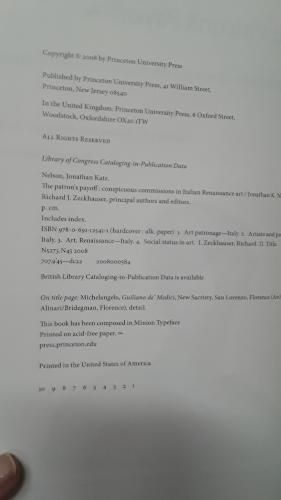 Patron’s Payoff by Nelson & Zeckhauser (2008) HB LN 260204