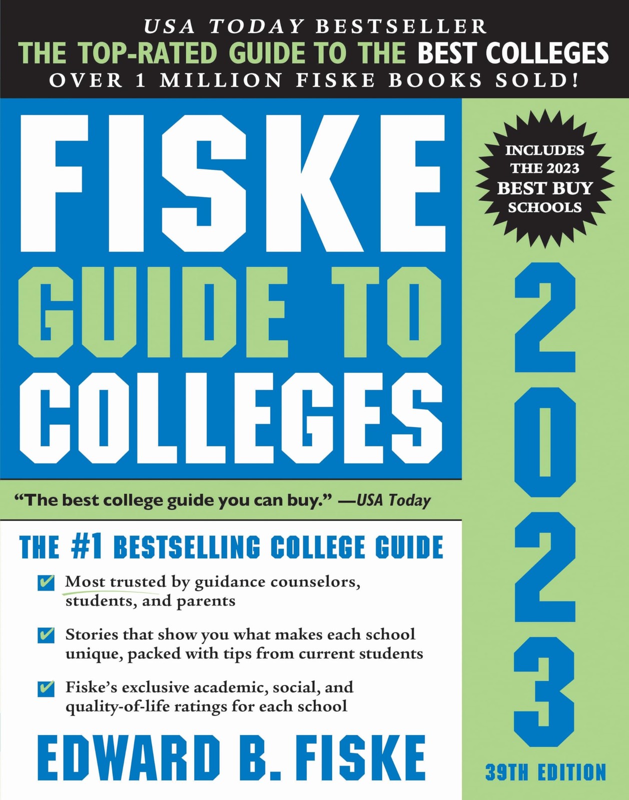 Fiske Guide to Colleges 2023 By Fiske, Edward B Edward B Fiske,