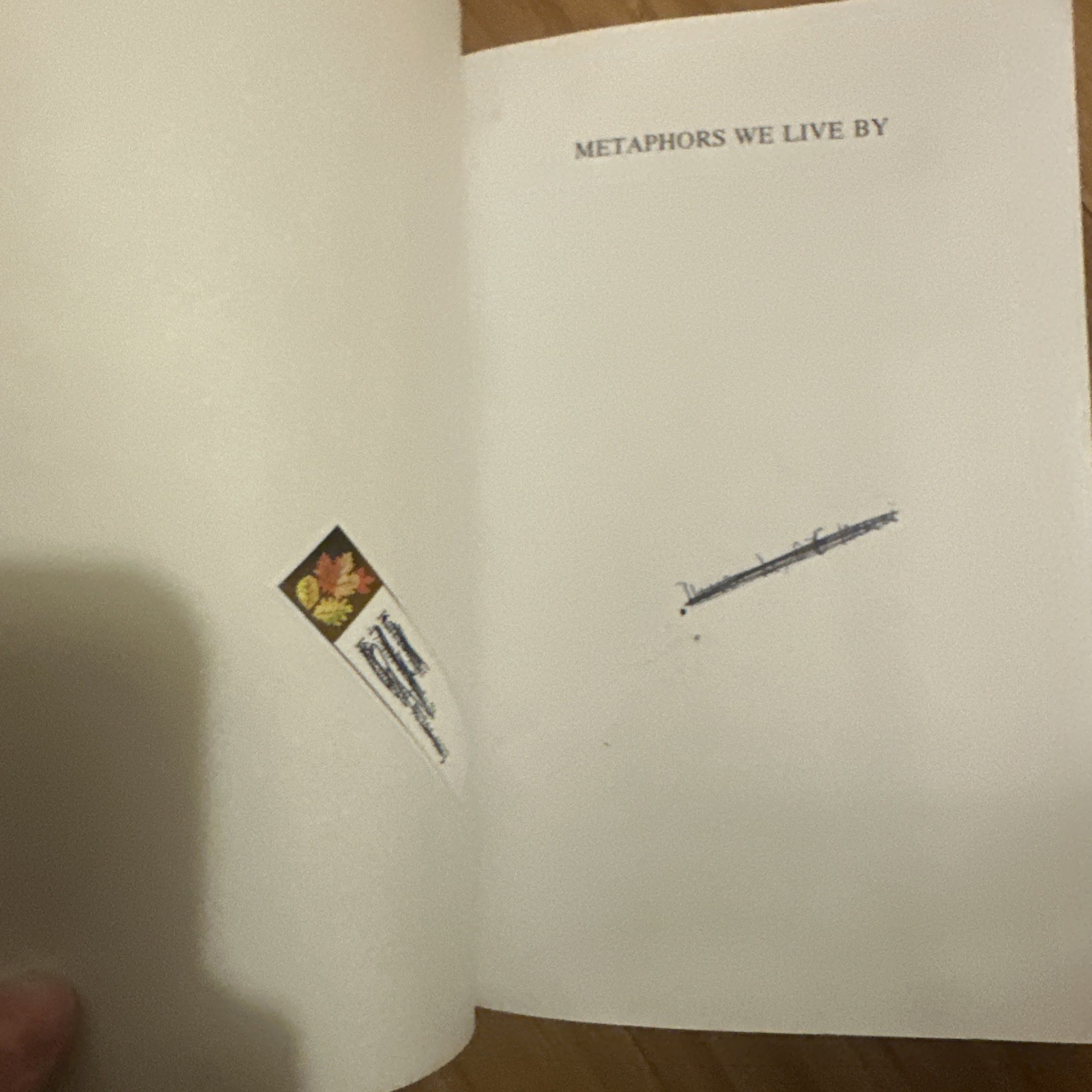 Metaphors We Live by By George Lakoff And Mark Johnson Acceptable Condition