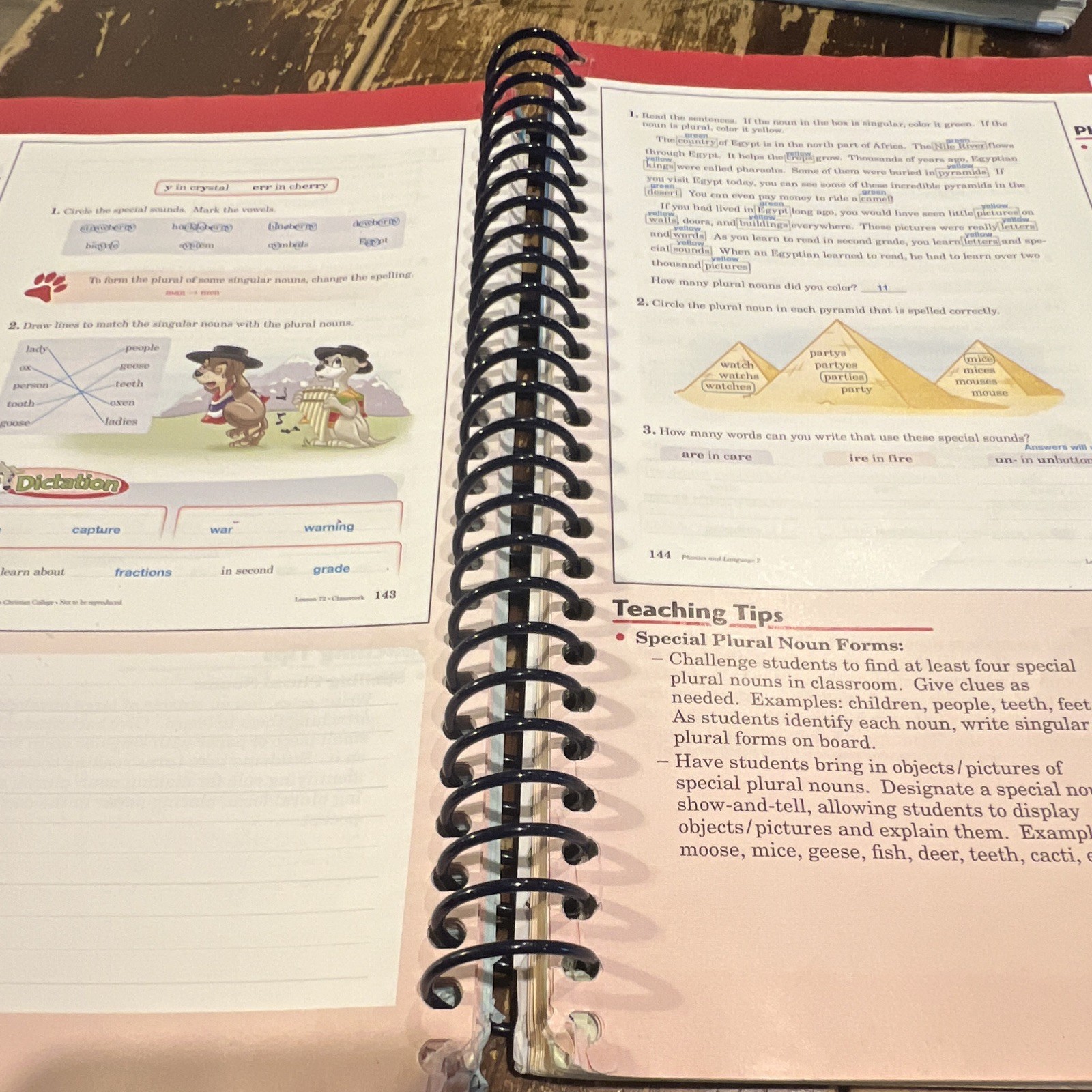 Abeka Phonics and Language 2 Teacher’s Edition Spiral Bound Language Arts Series