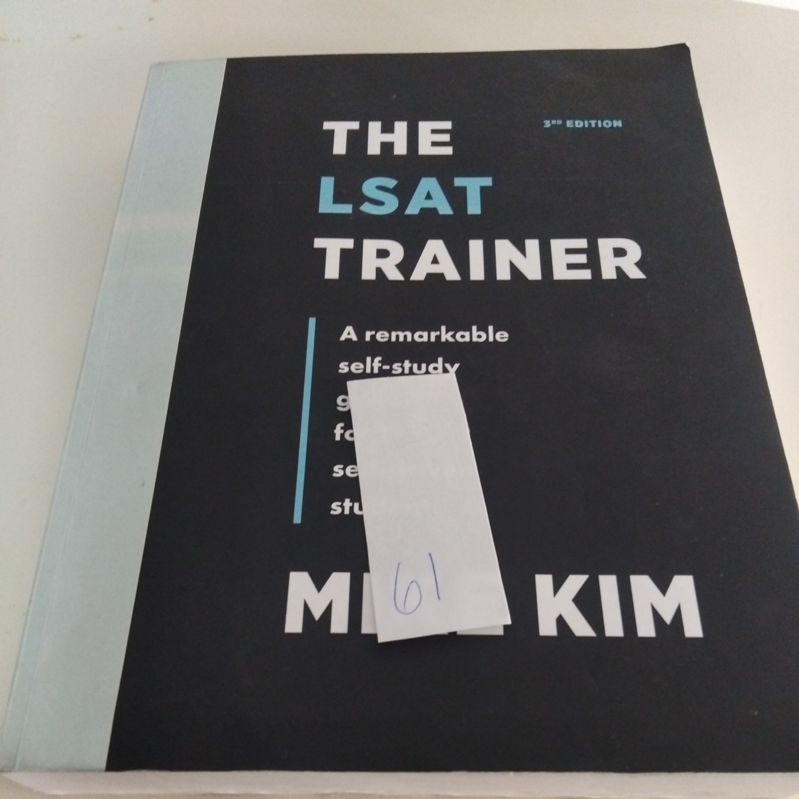 The LSAT Trainer by Mike Kim 3rd Edition Paperback