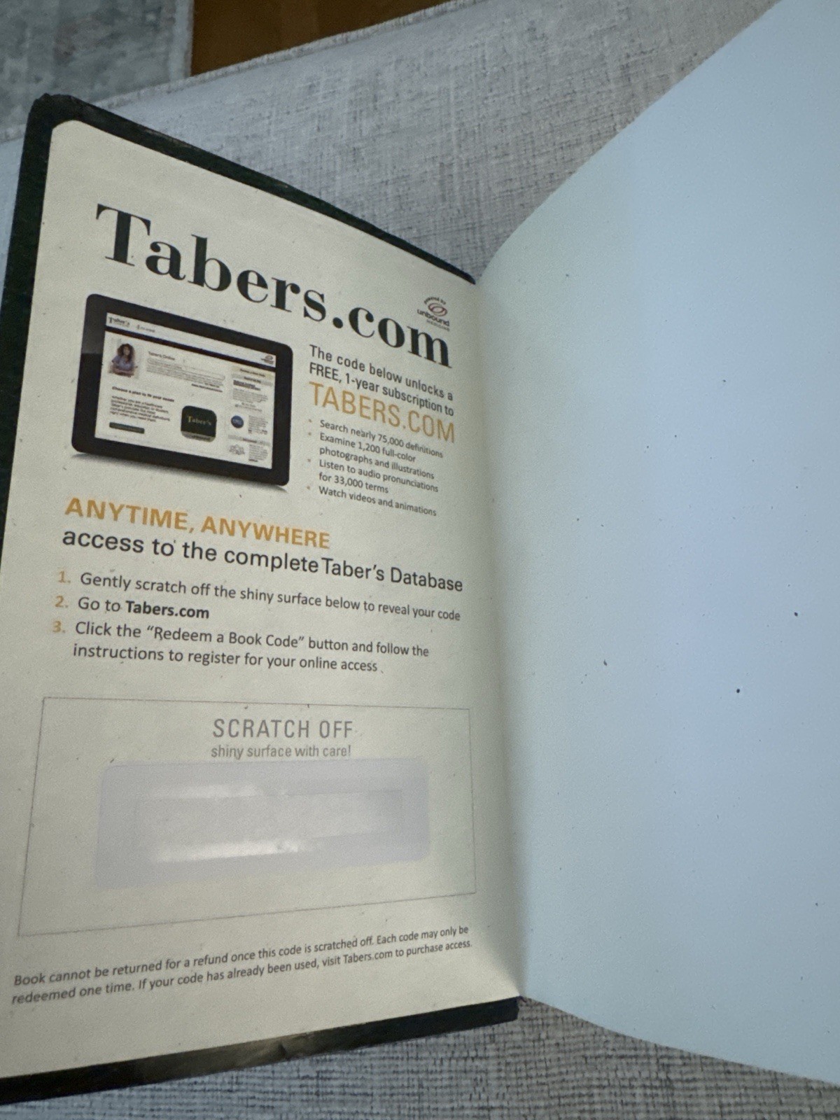 Taber’s Cyclopedic Medical Dictionary 24th Edition New F.A. Davis