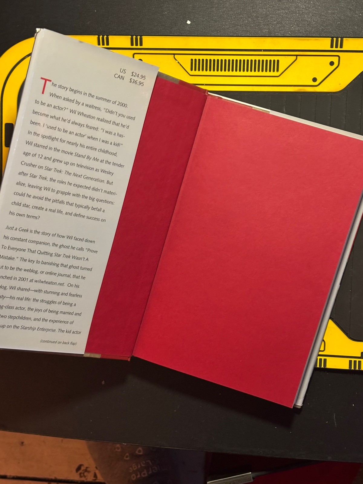 Just a Geek by, Wil Wheaton, Hardcover first edition