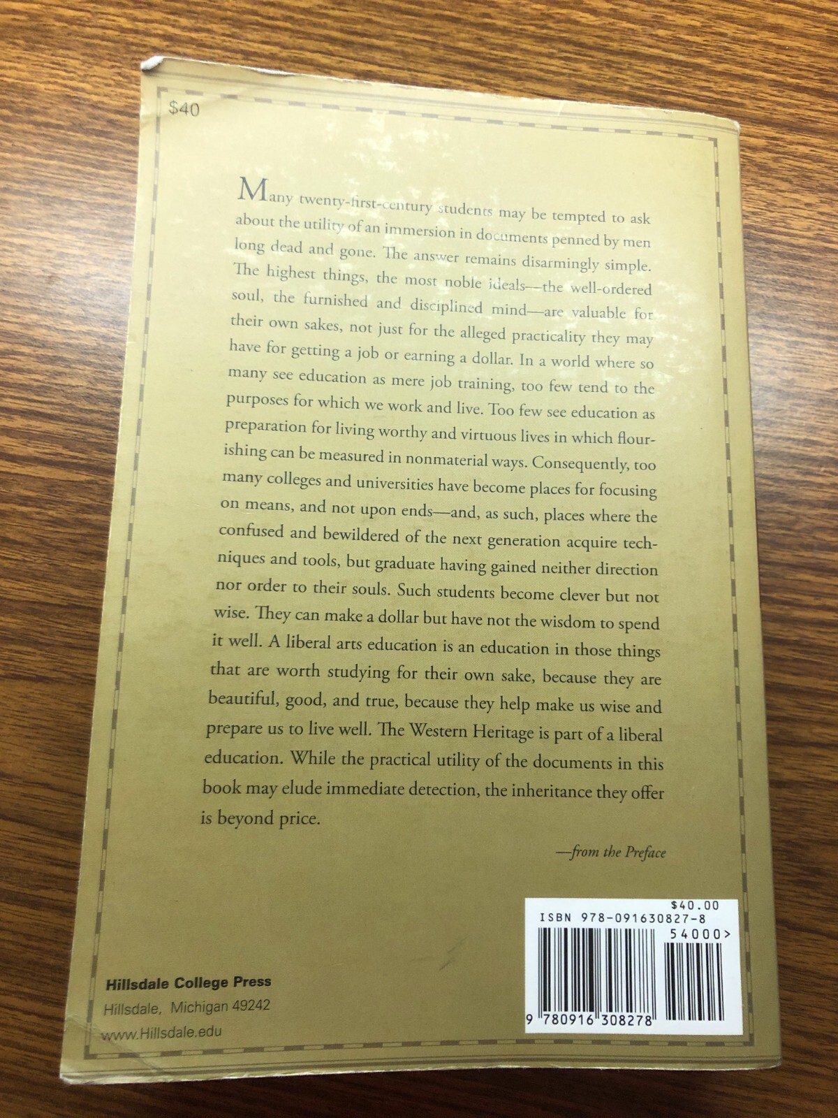 Western Heritage : A Reader by The Hillsdale College History Faculty (2019)