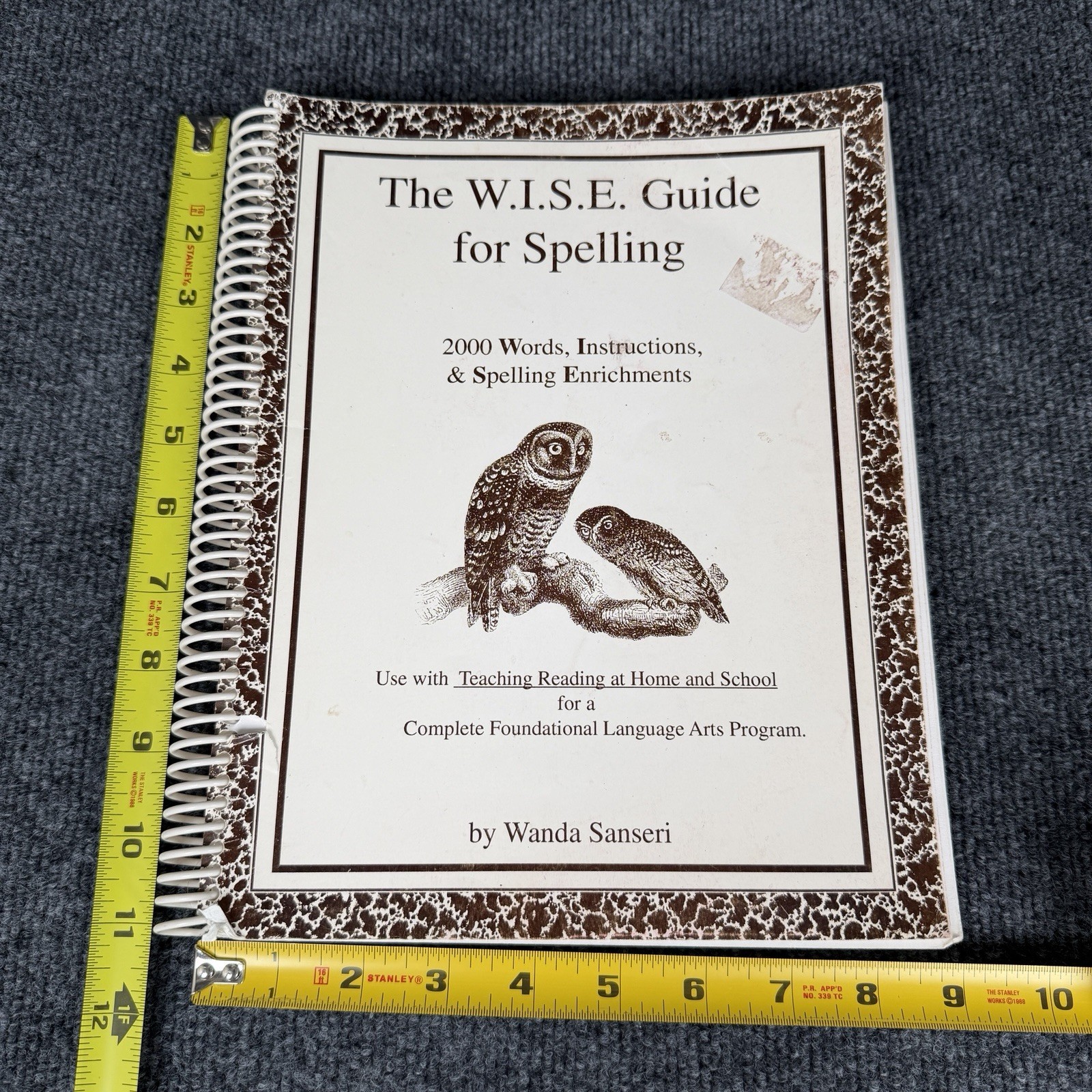 The Wise Guide for Spelling by Wanda Sanseri Paperback Homeschool Spiral Bound