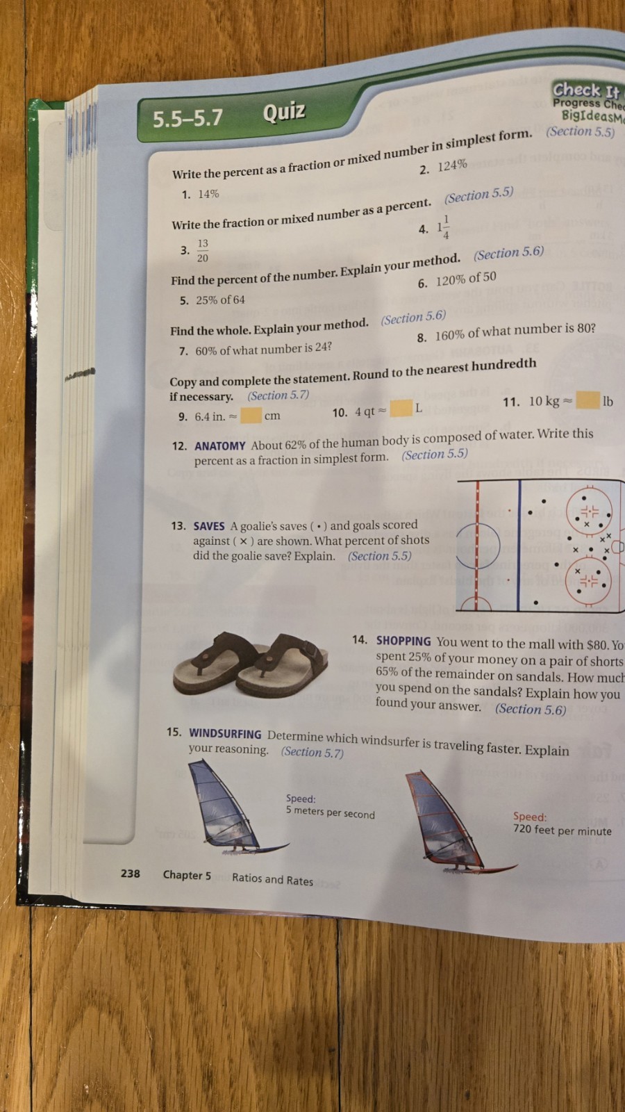 BIG IDEAS MATH: Common Core Curriculum Student Green 2014 by Larson, Boswell
