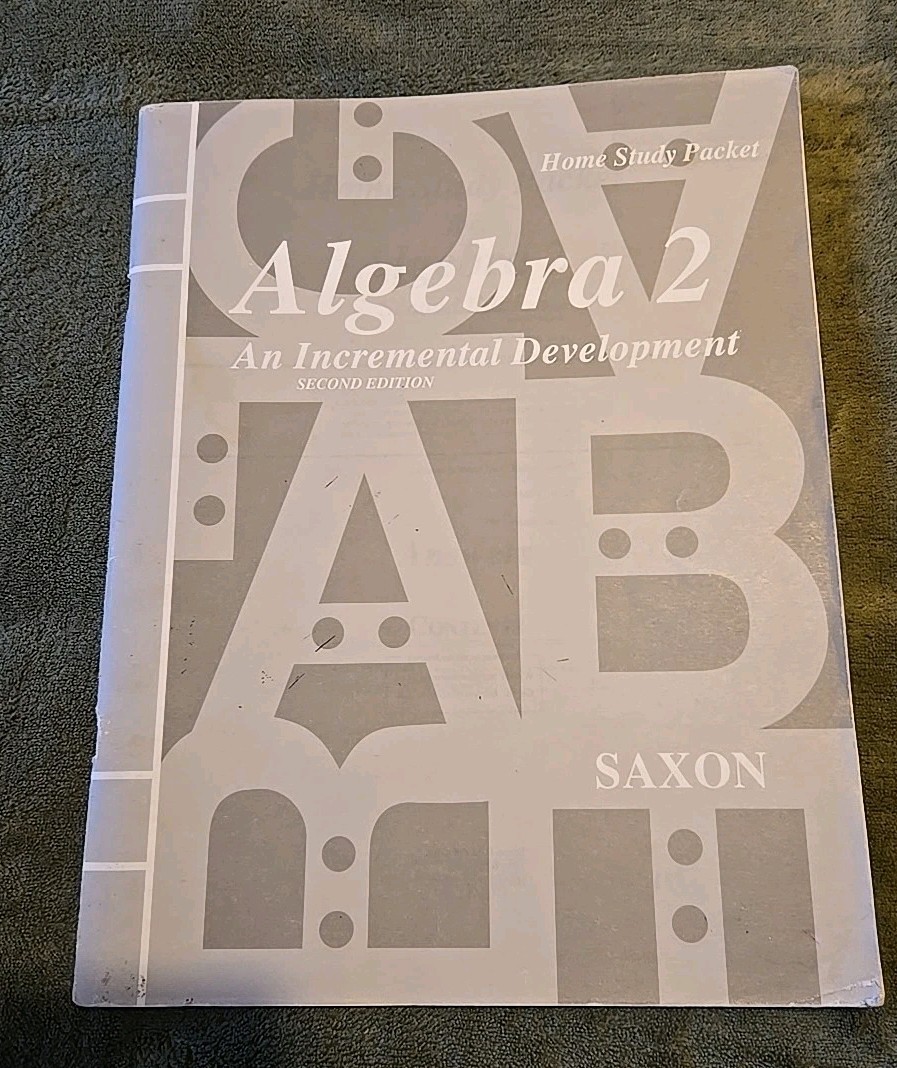 Saxon Algebra 2 Complete Set Tests Solutions Manual 2nd Edition Homeschool Math