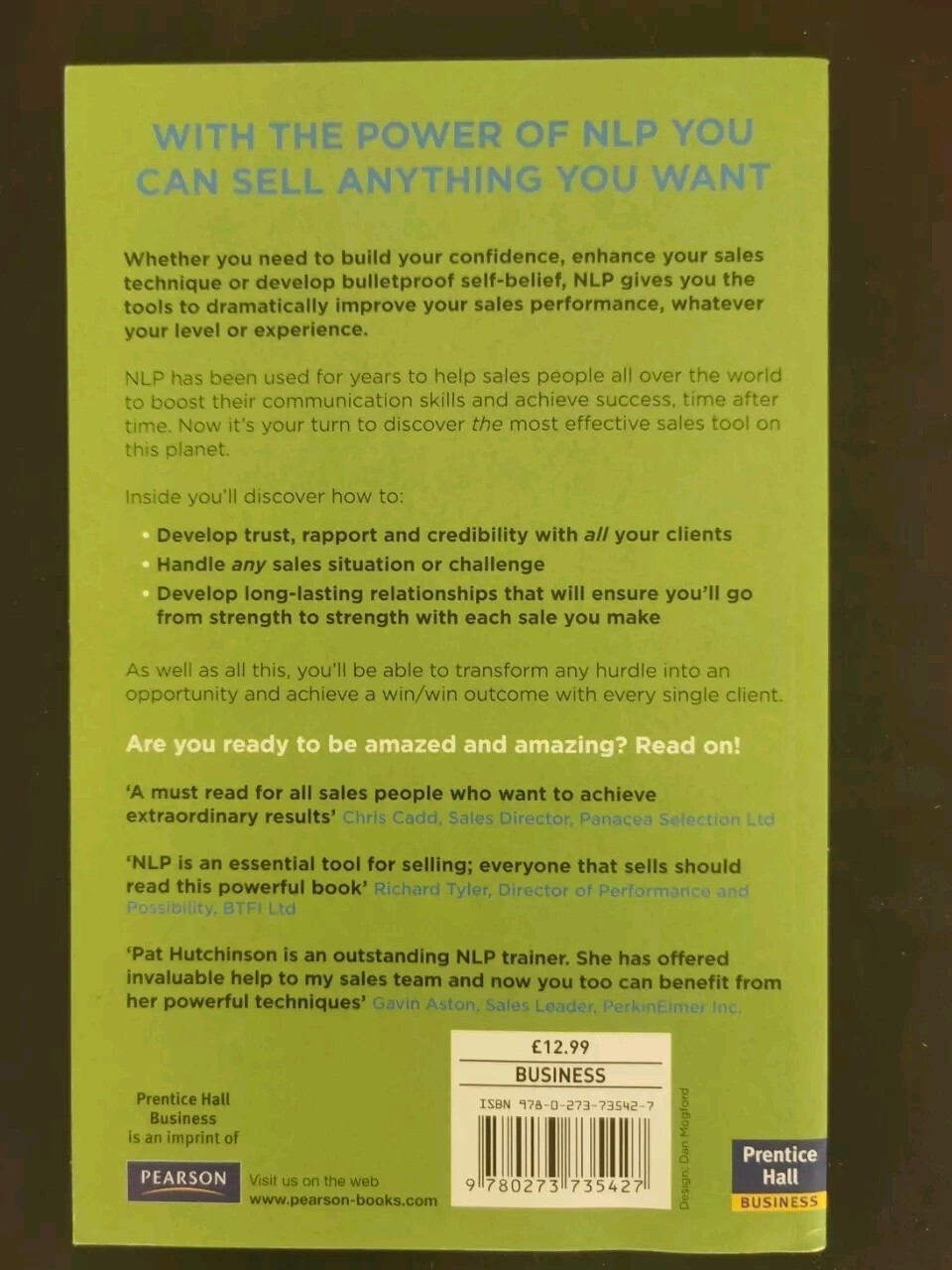 How to sell with NLP by Pat Hutchinson NEW Paperback softback